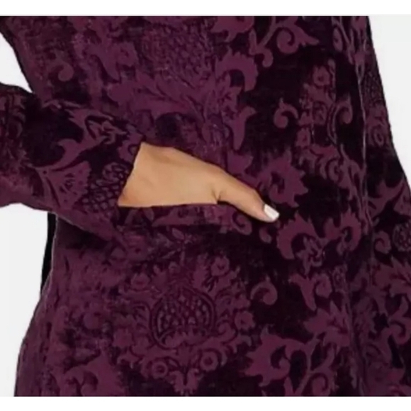 Isaac Mizrahi Live! Velvet Scroll Jaquard Jacket size 10 - Picture 2 of 14